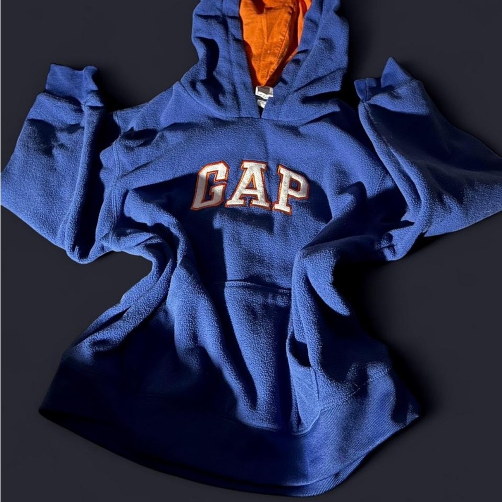 GAP Blue Hoodie with Orange Hood
